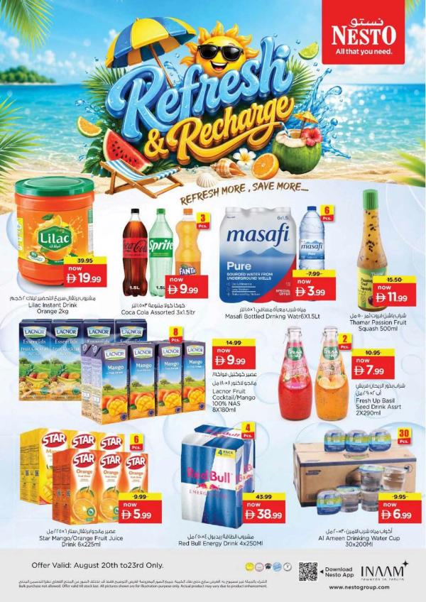 Refresh & Recharge from Nesto until 23rd August