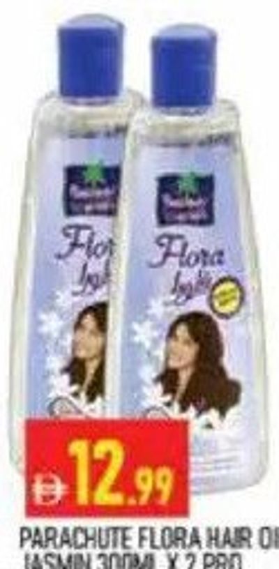 Parachute Flora Hair Oil Jasmin 300ml x 2 Pro