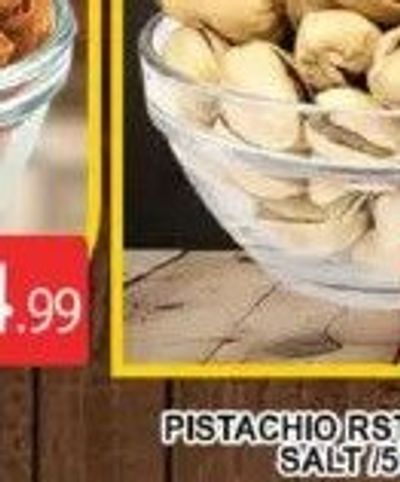 PISTACHIO RSTD CRYSTAL SALT 500GM