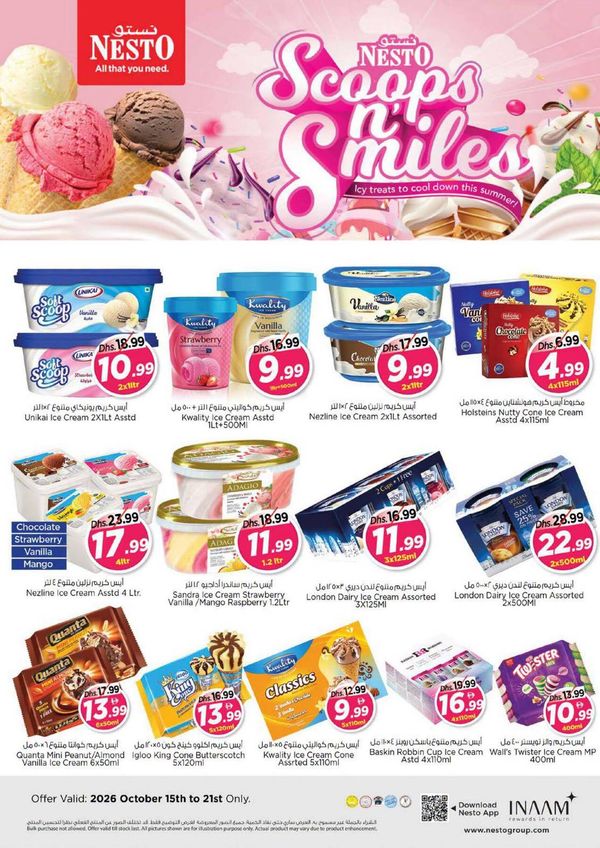 Scoops And Smiles from Nesto until 21st October
