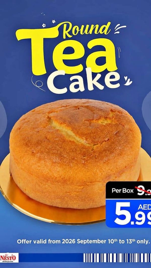 Round Tea Cake from Nesto until 13th September