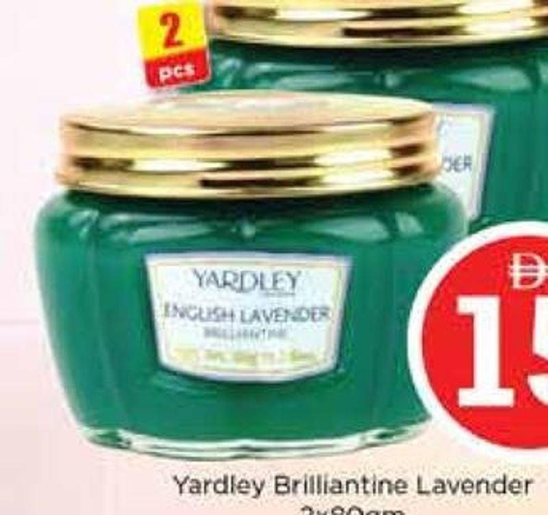 Yardley Brilliantine Lavender 2x80gm