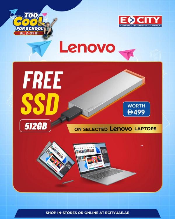 Lenovo Deals from ECity until 31st August