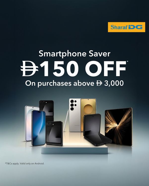 Smartphone Saver from Sharaf DG until 1st April
