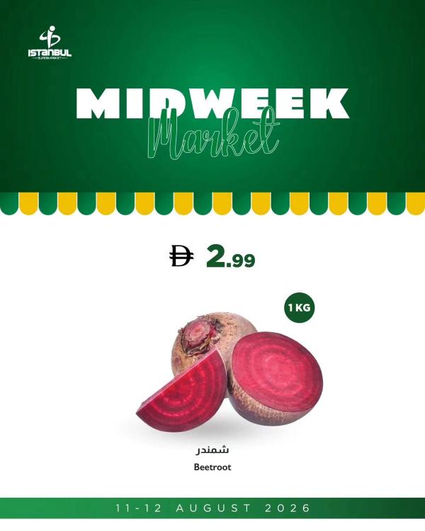 Fruits & Vegetables Offers from Istanbul Supermarket until 12th August