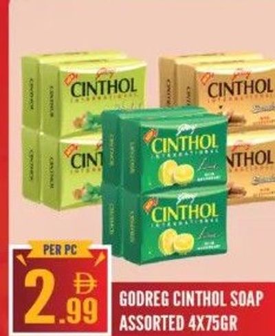 Godrej Cinthol Soap Assorted 4 x 75g