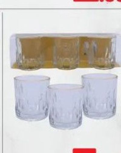 Drinking Glass 3pcs Set Asstd