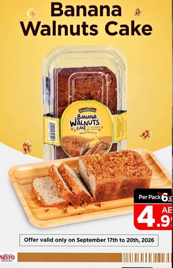 Banana Walnuts Cake from Nesto until 20th September