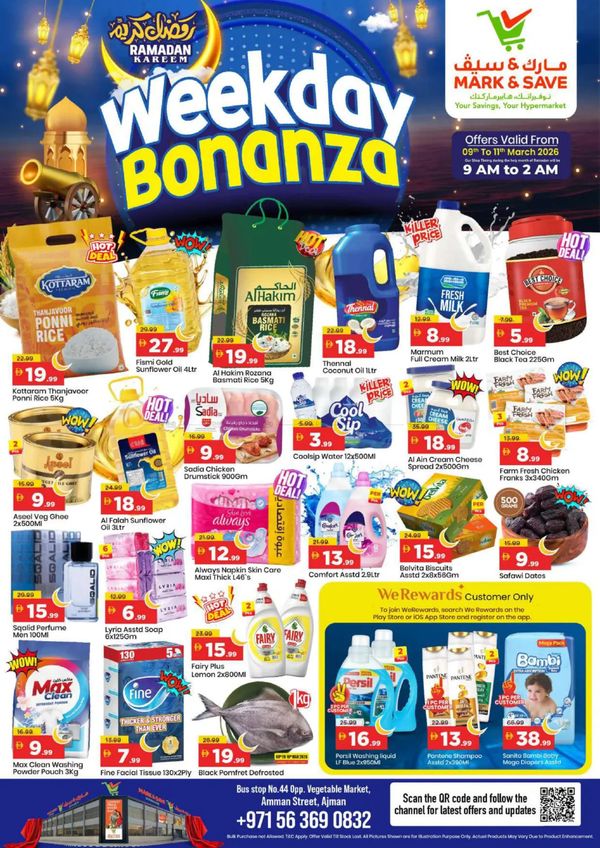 Weekday Bonanza - Industrial Area 1, Ajman from Mark & Save until 11th March