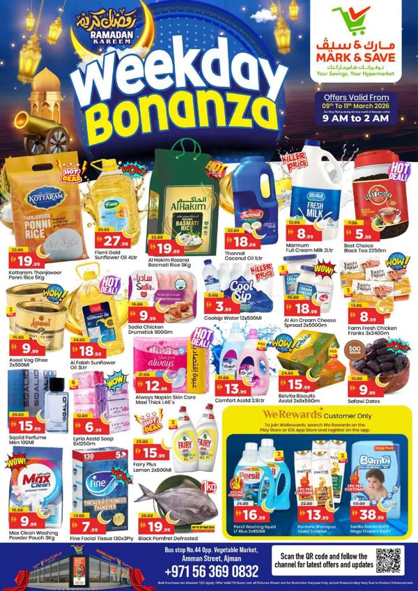 Weekday Bonanza - Industrial Area 1, Ajman from Mark & Save until 11th March