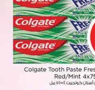 Colgate Tooth Paste Fresh Confidence Red/Mint 4x75ml