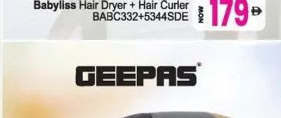 Geepas Hair Dryer + Hair Straightener GHF86074