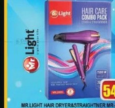 MR. LIGHT HAIR DRYER&STRAIGHTNER MR-2999