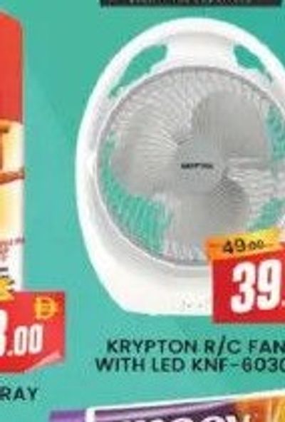 KRYPTON R/C FAN WITH LED KNF-6030