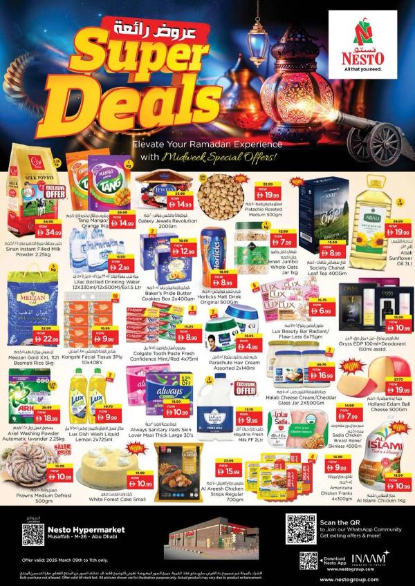 Midweek Deals - Musaffah, Abu Dhabi from Nesto until 11th March