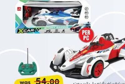 Remote Controlled Sport Racing Car (White/Red)