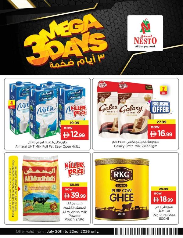 3 Mega Days from Nesto until 22nd July