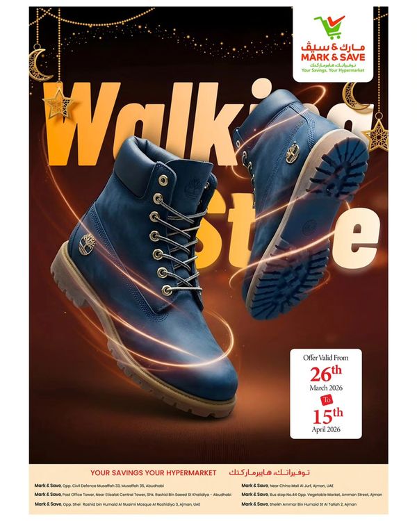 Walk In Style Sale from Mark & Save until 5th April