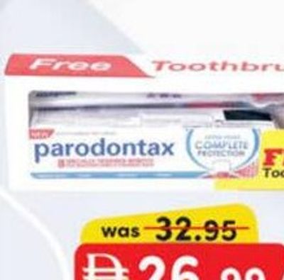 PARODONTAX TOOTHPASTE 75 ml + TOOTHBRUSH