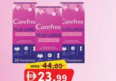 Carefree Panty Liner 20's x 3 Pack
