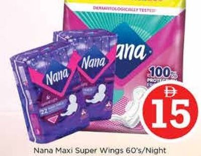 Nana Maxi Super Wings 60's/Night Wings 2x22's