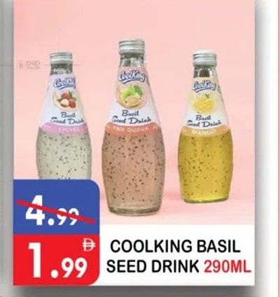 COOLKING BASIL SEED DRINK 290ML
