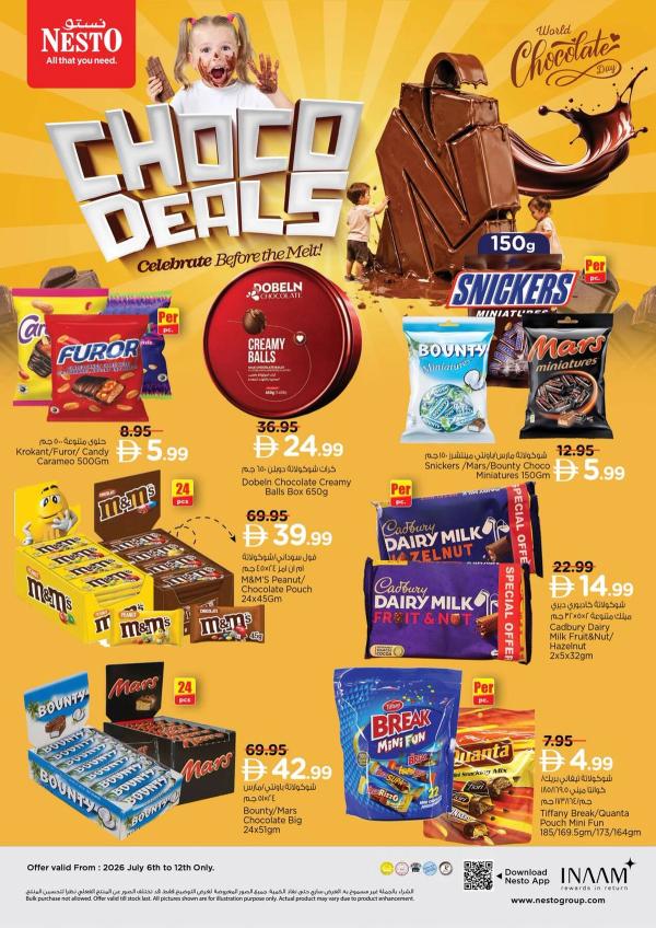 Choco Deals from Nesto until 12th July