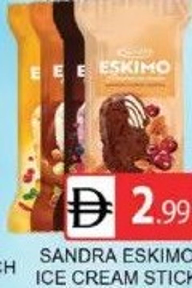 Sandra Eskimo Ice Cream Stick 110ML ASTD