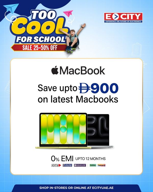 latest MacBooks from ECity until 31st August