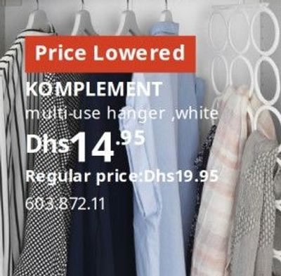 KOMPLEMENT multi-use hanger, white