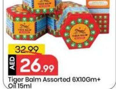 Tiger Balm Assorted 6X10Gm+ Oil 15ml
