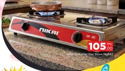 Nikai D/Burner Gas Stove Ng842