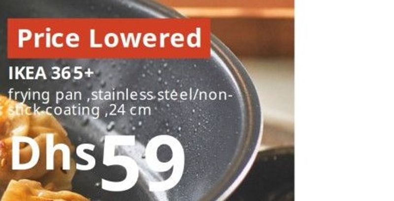 IKEA 365+ frying pan, stainless steel/non-stick coating, 24 cm
