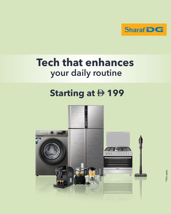 Shop The Full Range Of Home, Kitchen & Grooming Appliances from Sharaf DG until 26th April