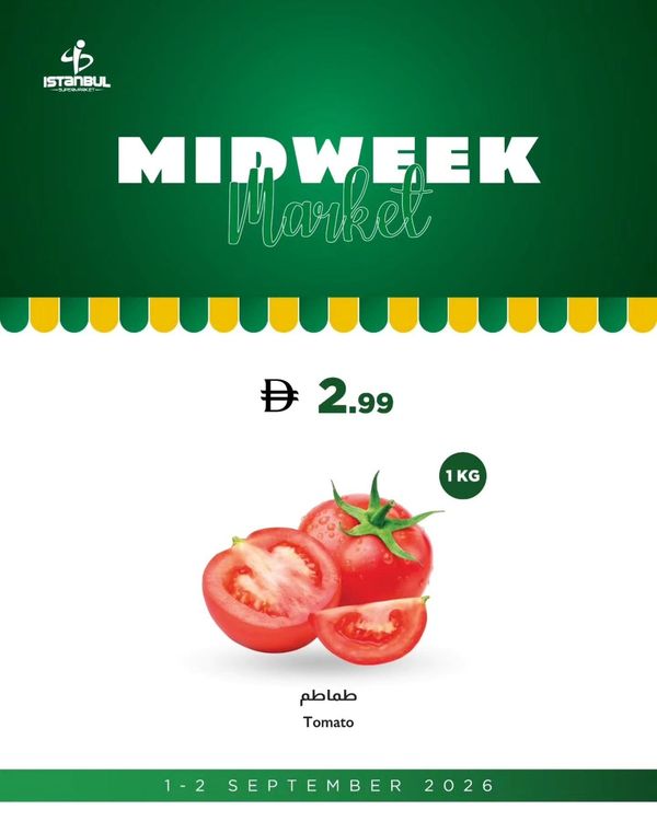 Fruits & Vegetables Offers from Istanbul Supermarket until 2nd September