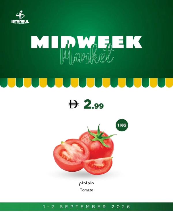 Fruits & Vegetables Offers from Istanbul Supermarket until 2nd September