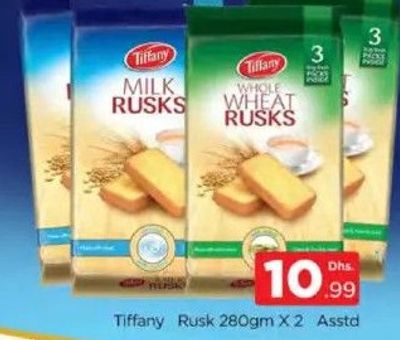 Tiffany Rusk 280gm X 2 Asstd