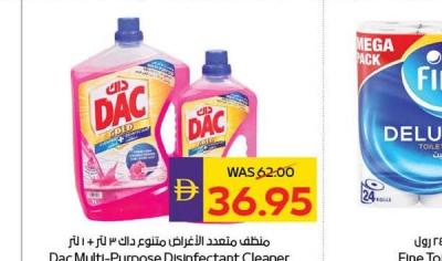 Dac Multi-Purpose Disinfectant Cleaner Assorted 3ltr + 1ltr