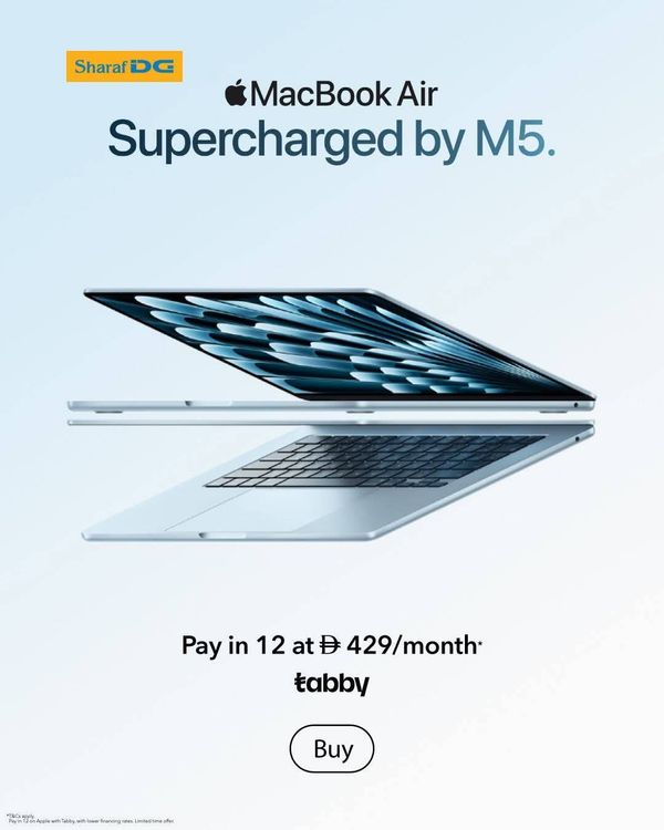 MacBook Air Deals from Sharaf DG until 19th March