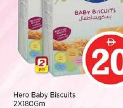 Hero Baby Biscuits 2x180GM