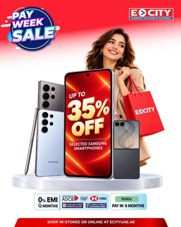 Up To 35% OFF On Selected Samsung Smartphones from ECity until 11th October
