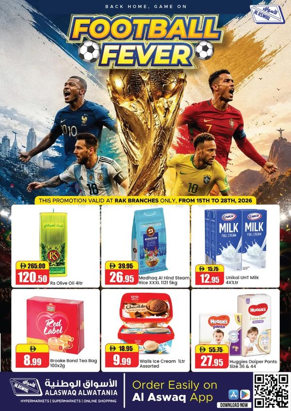 Football Fever from RAK National Markets until 28th June