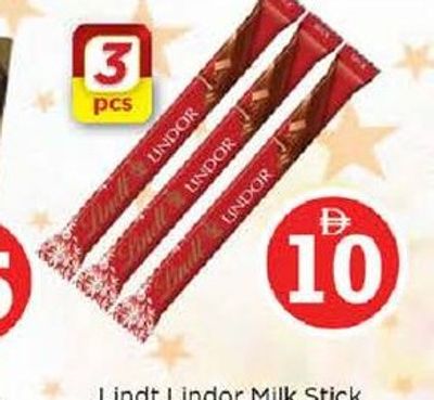 Lindt Lindor Milk Stick 3x38gm