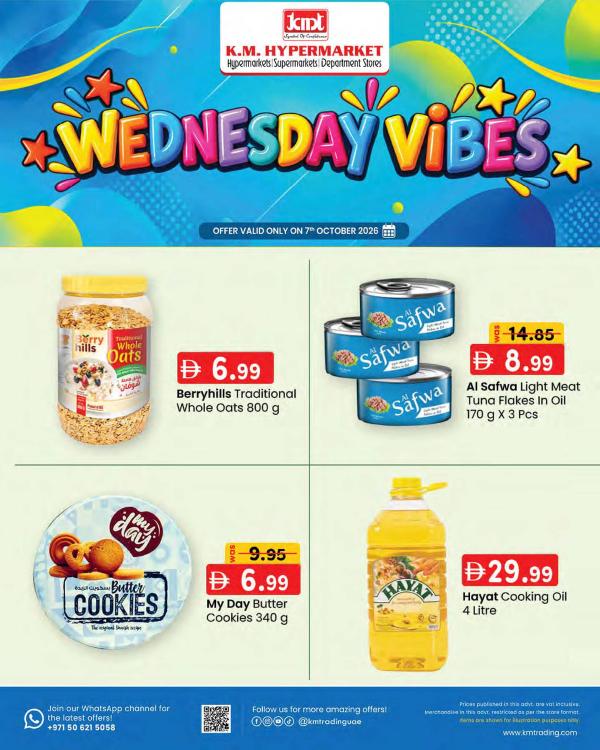 Wednesday Vibes from K.M. TRADING until 7th October