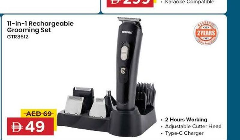 11-in-1 Rechargeable Grooming Set GTR8612