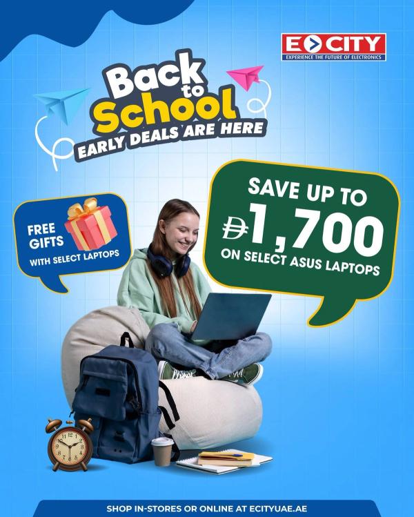 Back To School Deals from ECity until 31st July