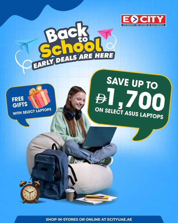 Back To School Deals from ECity until 31st July
