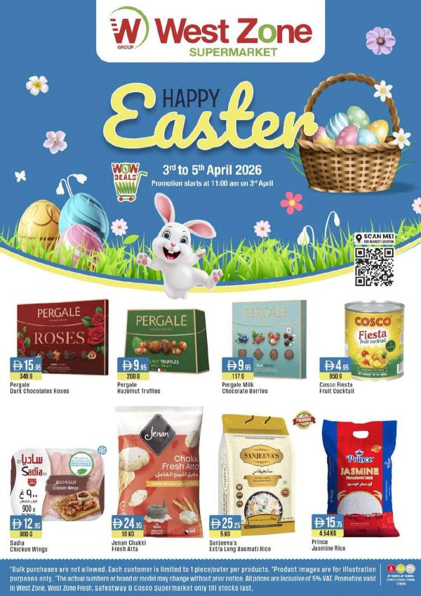 Happy Easter Deals from West Zone until 5th April