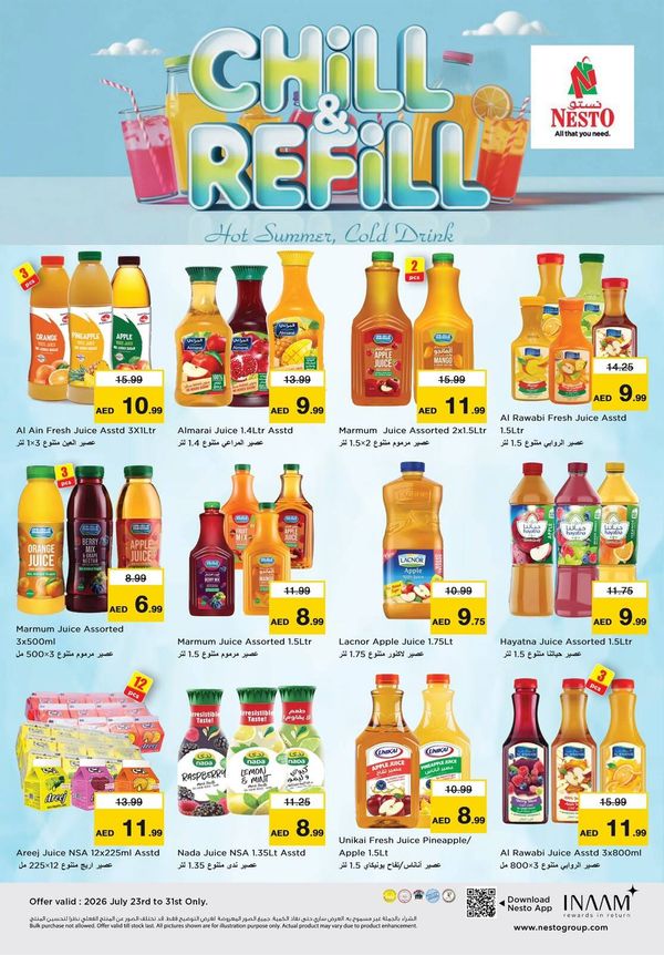 Chill & Refill from Nesto until 31st July