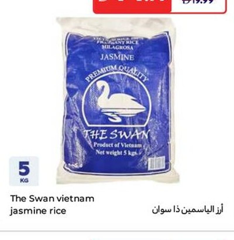 The Swan vietnam jasmine rice 5kg
